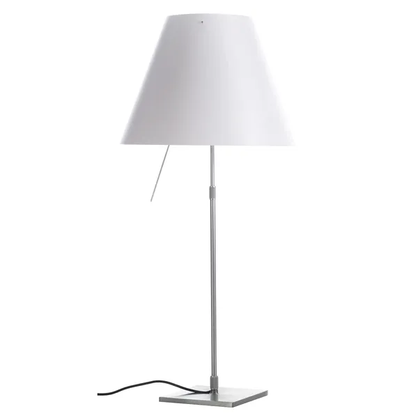 Costanza Table Lamp Aluminum/White