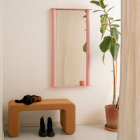 Pipeline Väggspegel 66x117.5 cm Rosa