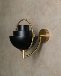 Multi-Lite Vegglampe Black Brass