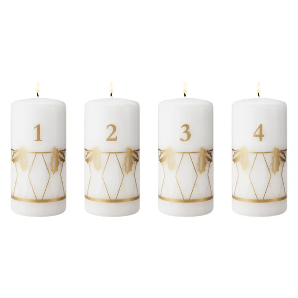 2026 Adventsljus 4-pack Guld
