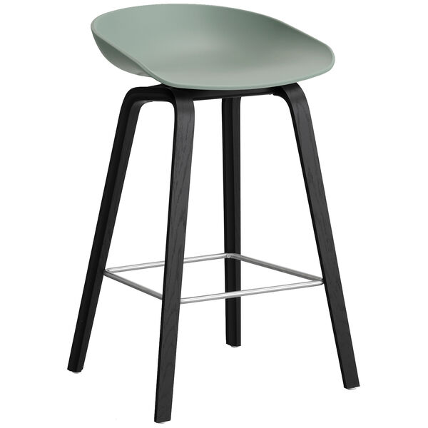 AAS 32 2.0 Barstol 65 cm Svartlackad Ek / Fall Green