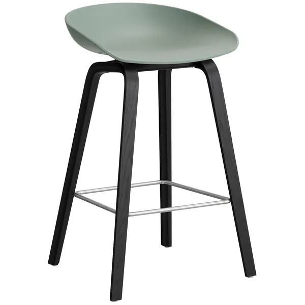 AAS 32 2.0 Barstol 65 cm Svartlakkert Eik / Fall Green