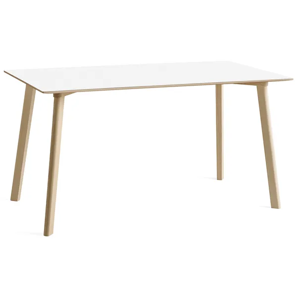 CPH Deux 210 2.0 Bord 75x140 cm Pearl White / Ubehandlet Bøgetræ