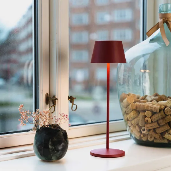 Modi Pöytävalaisin H358 cm Ruby Red