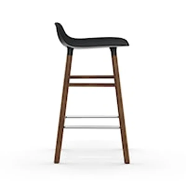Form Barstol 65 cm Sort/Valnøtt