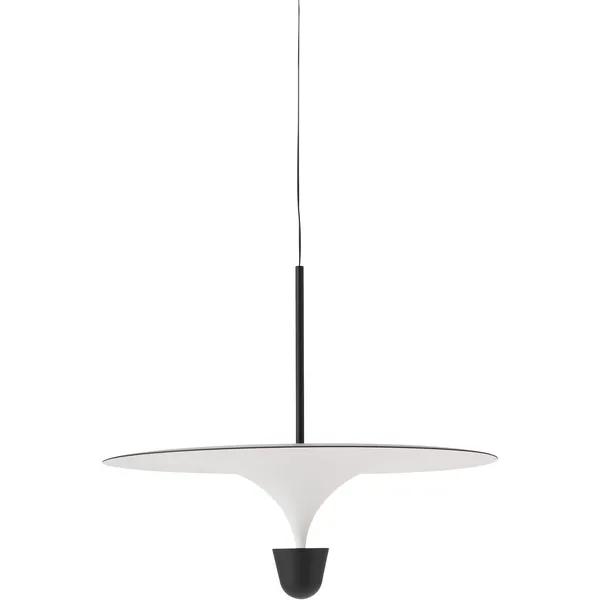 Kantarell Pendel 60 cm Svart / Vit