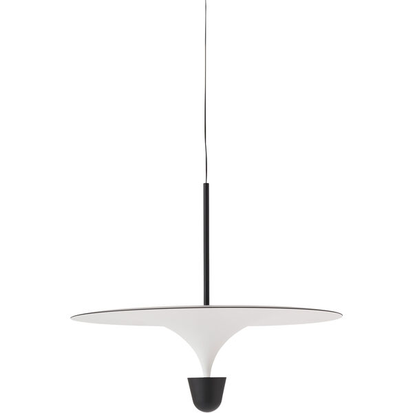 Kantarell Pendel 60 cm Sort / Hvit