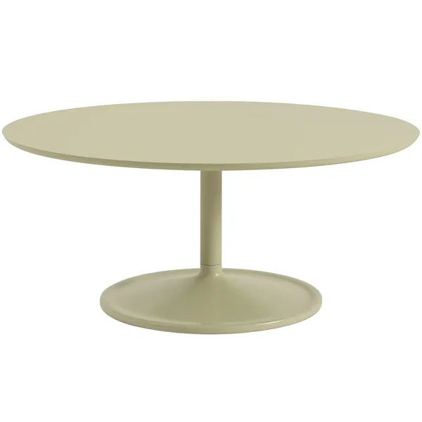 Soft Salongbord Laminert Ø95 cm Laminat Beige Green