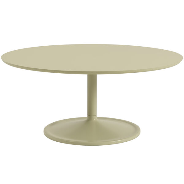 Soft Salongbord Laminert Ø95 cm Laminat Beige Green