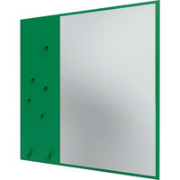 Memo Wall Mirror With Notice Board Parsley