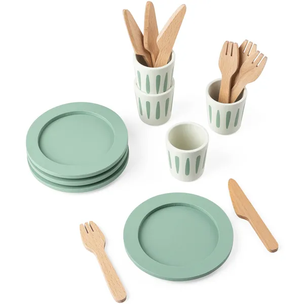 Servicesæt / Legetøjssæt Sage Green