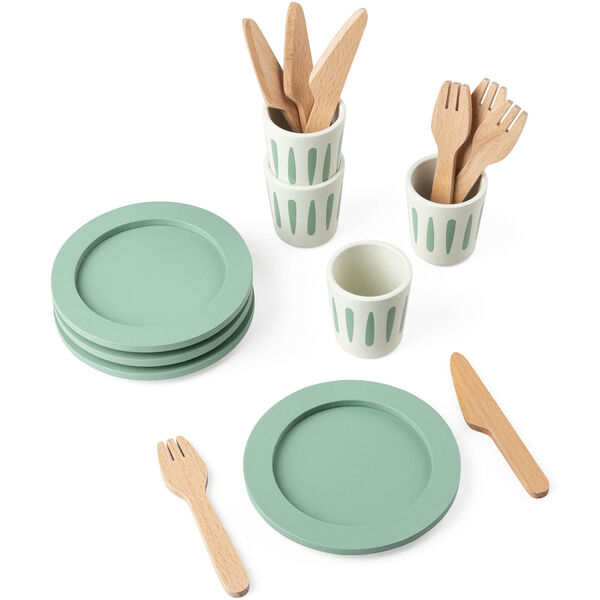 Servicesæt / Legetøjssæt Sage Green