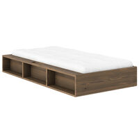 Ziggy Bed Frame 90x200 cm Carob Brown