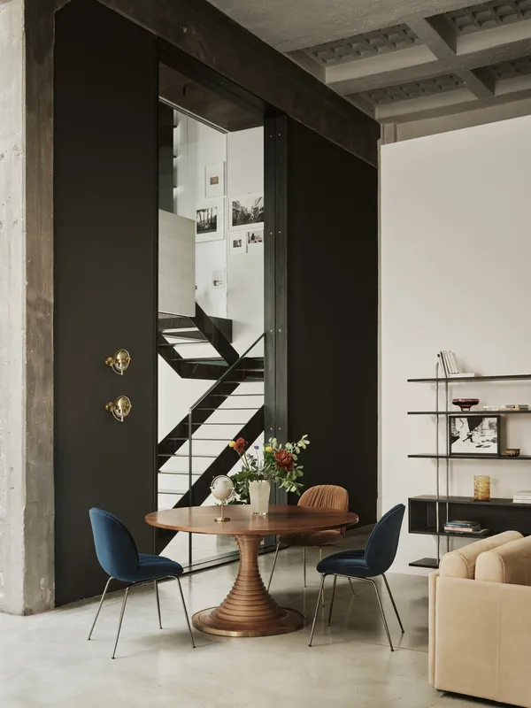 Tavolo a Dischi Spisebord Valnøtt Ø150 cm