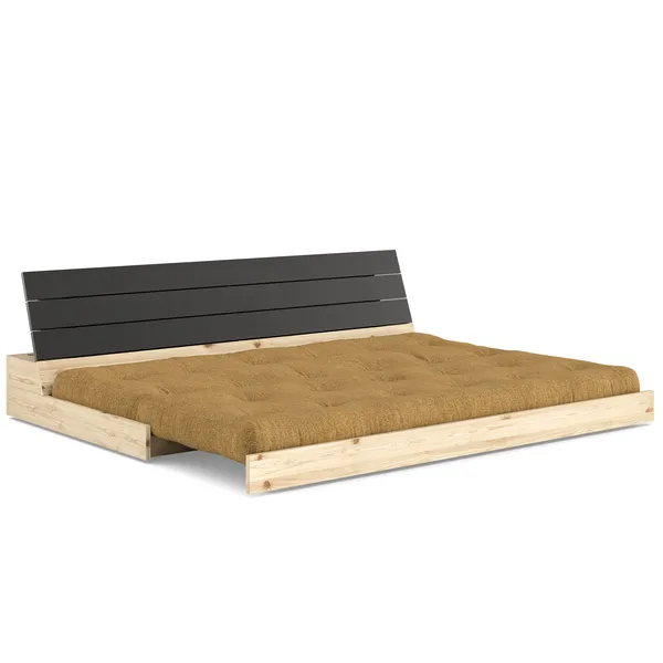 Base Sofa Bed Black Night / Golden Ochre