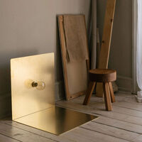 90° Gulvlampe Messing