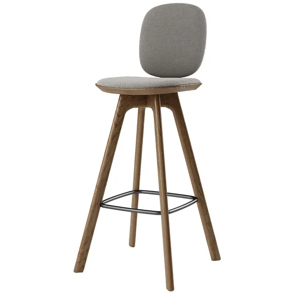 Pauline Comfort Barstol 75 cm Røget Eg / Hallingdal Grå