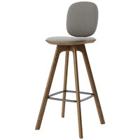 Pauline Comfort Barstol 75 cm Røget Eg / Hallingdal Grå