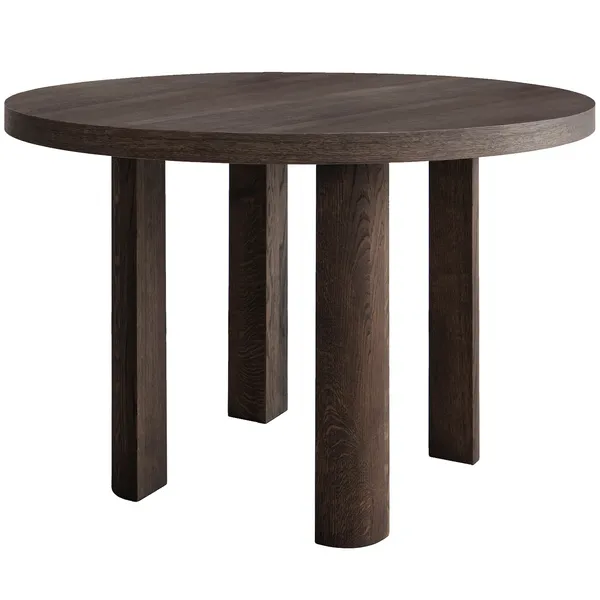 Quarter Matbord Ø120 cm Rökt Ek