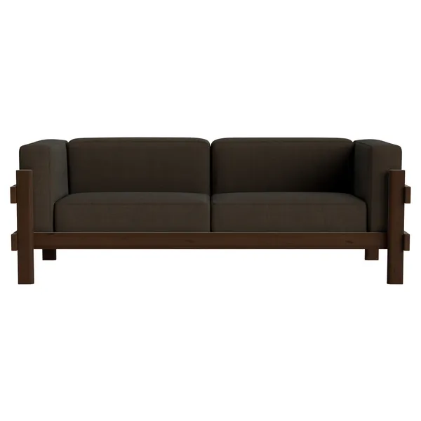 Kube 3-Seter Sofa Mørkebrun / Remix 356