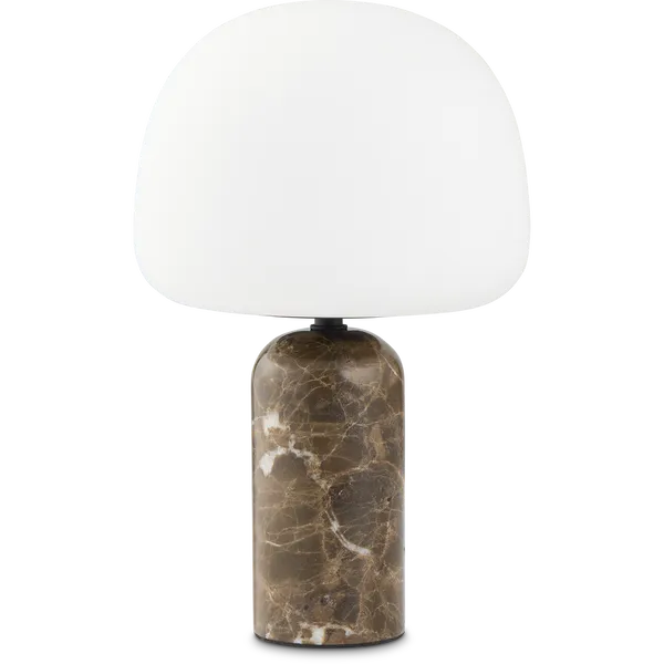 Kin Bordlampe Brunt Marmor 33 cm