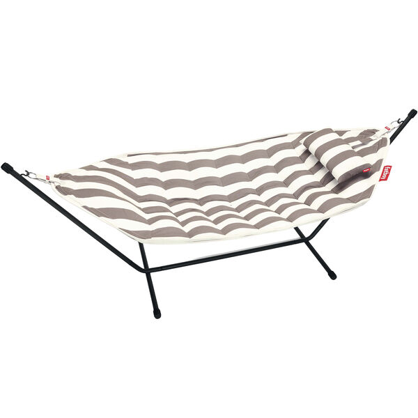 Headdemock Superb Hammock Incl. stand cushion and cover Stripe Cacao