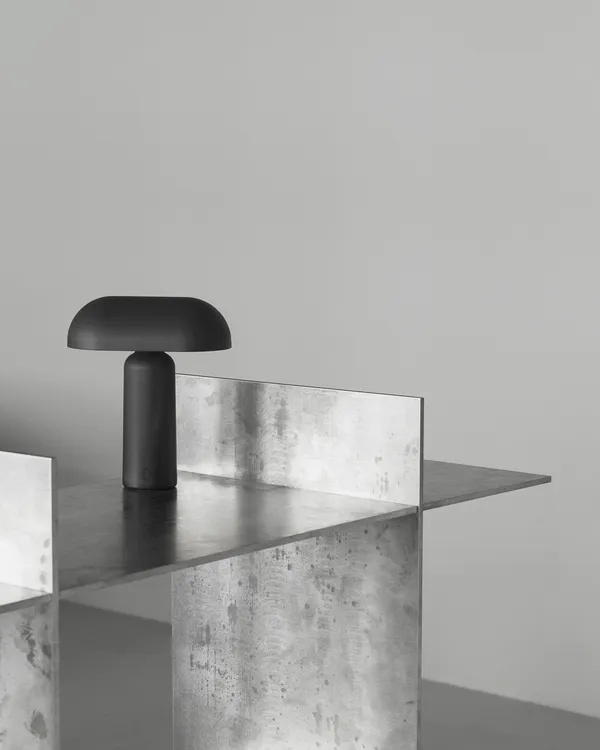 Porta Bordlampe Bærbar Svart