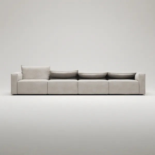 Moore 4-Personers Sofa Plush Beige