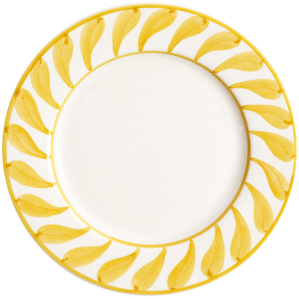 Swirl Sidetallerken 22 cm Gul