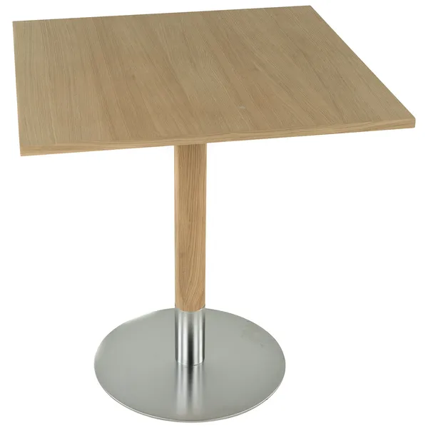 Rod Bord Hvid Pigmenteret Eg 70x70 cm
