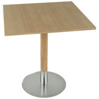 Rod Bord Hvid Pigmenteret Eg 70x70 cm