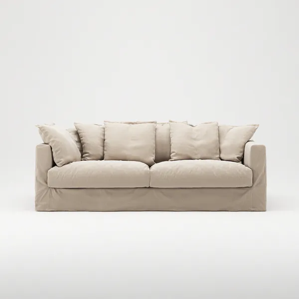 Le Grand Air 3-Seter Sofa Bomull Beige