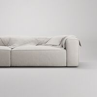 Grand 3-Seter Sofa åpen ende Venstre Moon White
