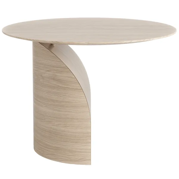 Savoa Soffbord Ø64 cm Vit Ek