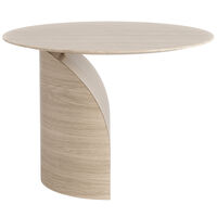 Savoa Soffbord Ø64 cm Vit Ek