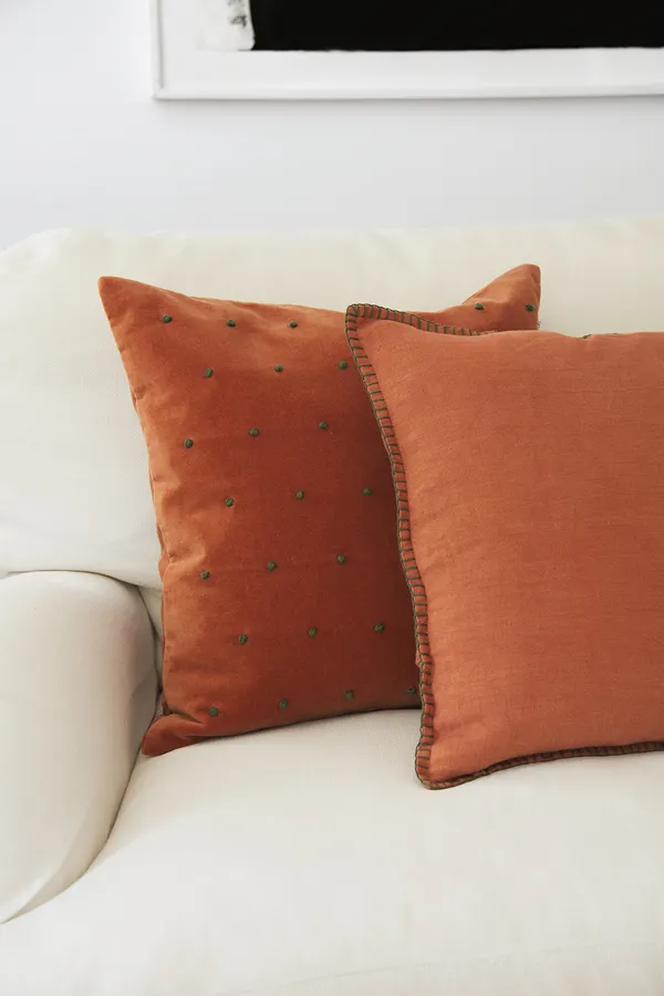Roma Tyynynpäällinen Terracotta/Forest Green 50x50 cm
