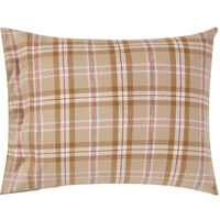 Checked Pudebetræk 50x60 cm Fudge / Beige / Figen