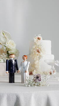 Bride Trefigur Hvit