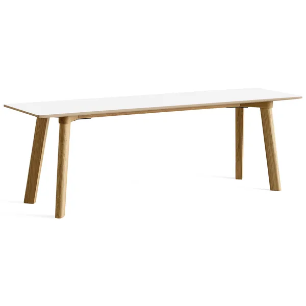CPH Deux 215 2.0 Bänk 140 cm Pearl White / Vattenbaserad Lackad Ek