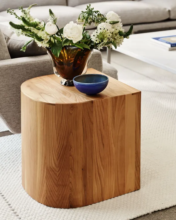 Taburet Sidobord / Pall Körsbär
