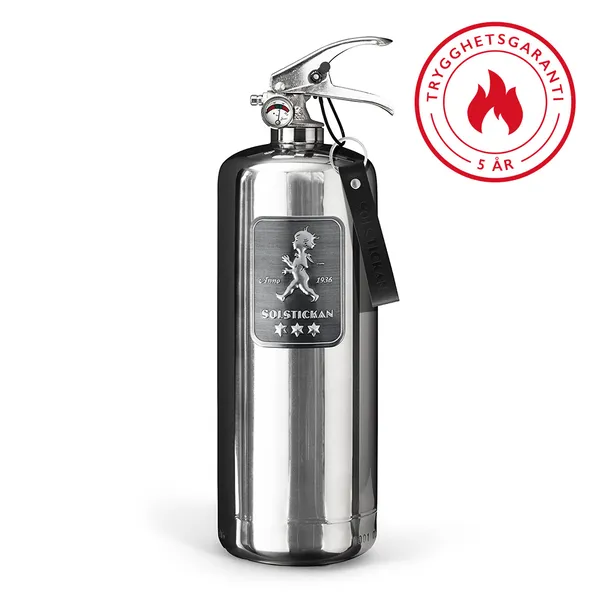 Solstickan Brandsläckare 2 kg Steel Design Edition