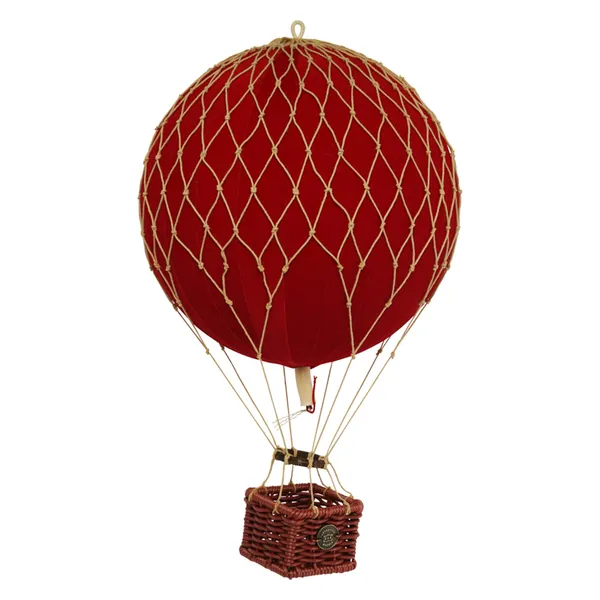 Travels Light Kuumailmapallo Sametti Ø18 cm Punainen