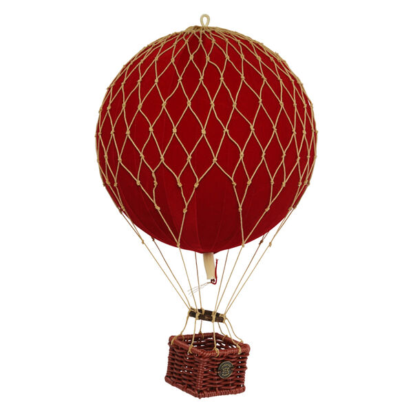 Travels Light Luftballon Fløjl Ø18 cm Rød