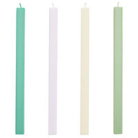 Square Stearinlys 4-pak Pastel