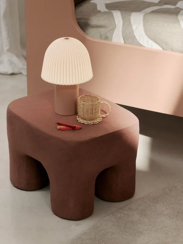 Frill Portabel Lampe Rose