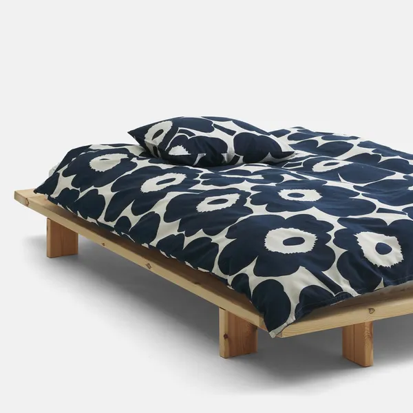Unikko Dynetrekk Mørkeblå 140x200 cm