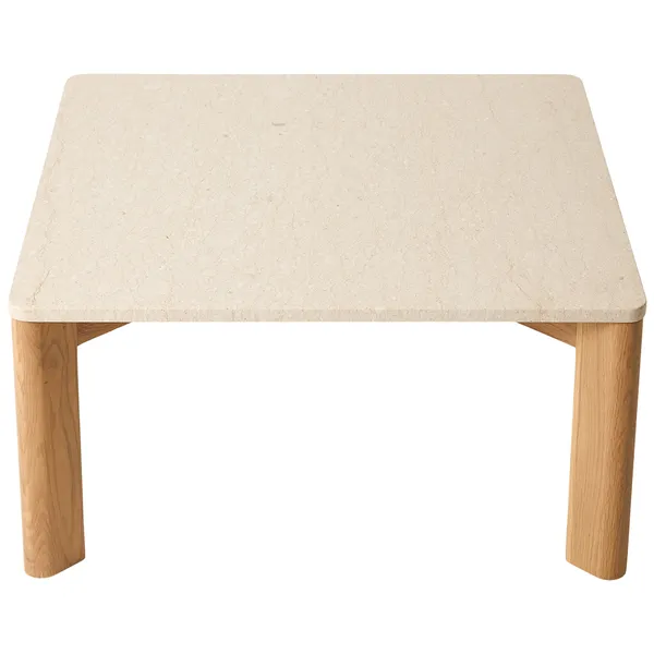 Evoke Soffbord Marmor Creme 80x80 cm