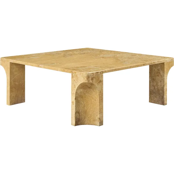 Doric Salongbord 80x80 cm Honey Amber