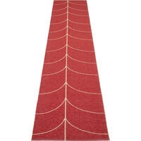 Leif Muovimatto Berry / Beige 70x360 cm