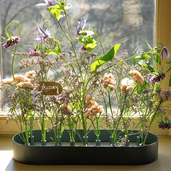 Jubel Vase 405x14 cm Mørkegrøn